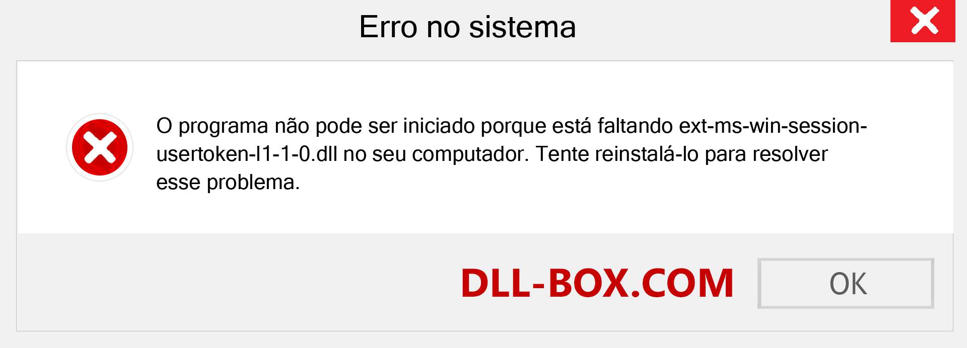 Arquivo ext-ms-win-session-usertoken-l1-1-0.dll ausente ?. Download para Windows 7, 8, 10 - Correção de erro ausente ext-ms-win-session-usertoken-l1-1-0 dll no Windows, fotos, imagens